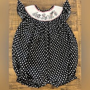Smocked Blessings 101 Dalmatians Bubble 2T